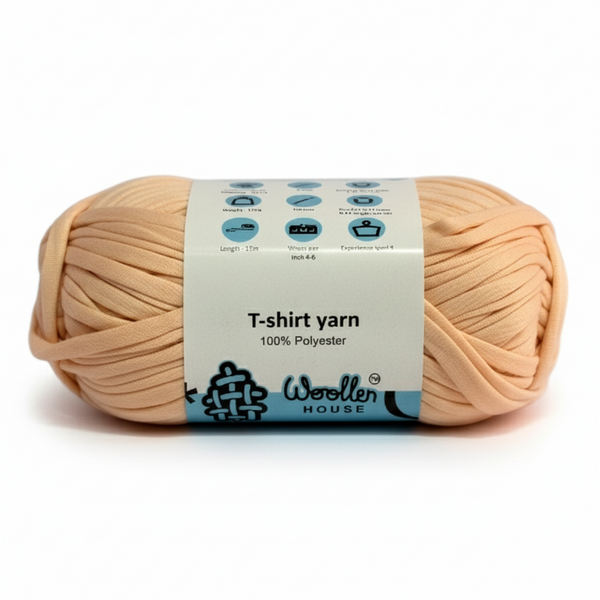 T-Shirt Yarn 10PLY by WoollenHouse  - Peach 5513