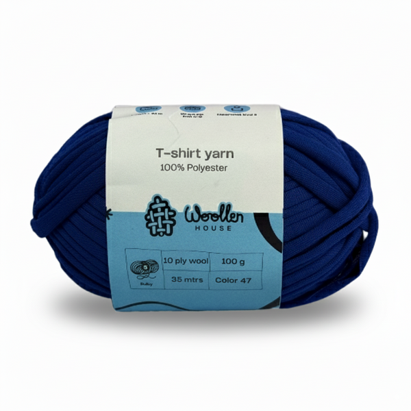 T-Shirt Yarn 10PLY by WoollenHouse - Dark Blue 5515
