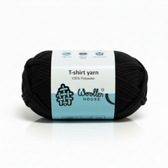 T-Shirt Yarn 10PLY by WoollenHouse - Black 5518