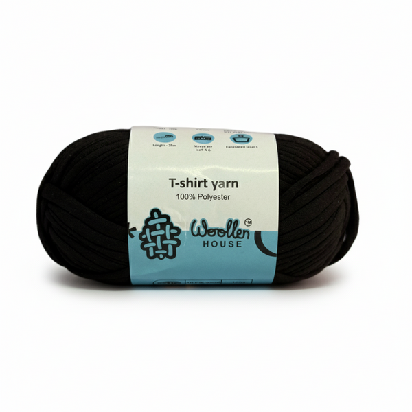 T-Shirt Yarn 10PLY by WoollenHouse - Black 5518