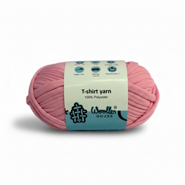 T-Shirt Yarn 10PLY by WoollenHouse  - Medium Pink 5520