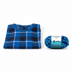 Multicolour T-Shirt Yarn by WoollenHouse - Blue Shading 5801