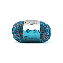 Multicolour T-Shirt Yarn by WoollenHouse - Tiger Blue  5807