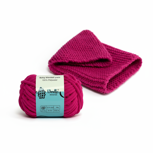 Baby Blanket Yarn by Woollen House - Rani Pink 6001
