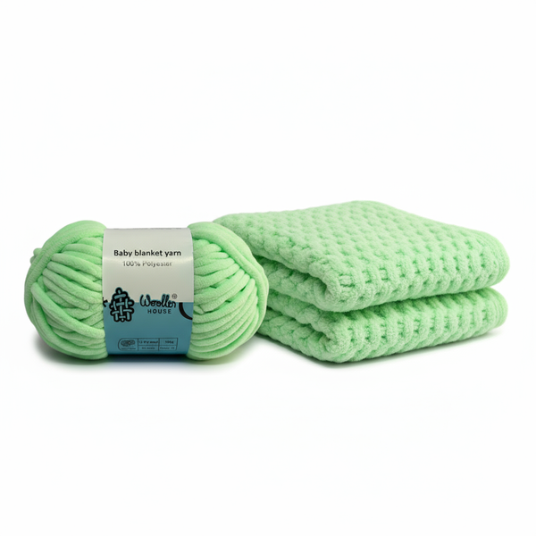 Baby Blanket Yarn by Woollen House - Pista Green 6003