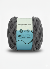 Baby Blanket Yarn by Woollen House - Dark Grey 6005