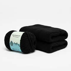 Baby Blanket Yarn by Woollen House - Black 6016