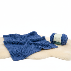 Baby Blanket Yarn by Woollen House - Blue 6018