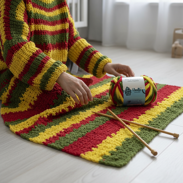 Baby Blanket Yarn by Woollen House - Multicolour 6020