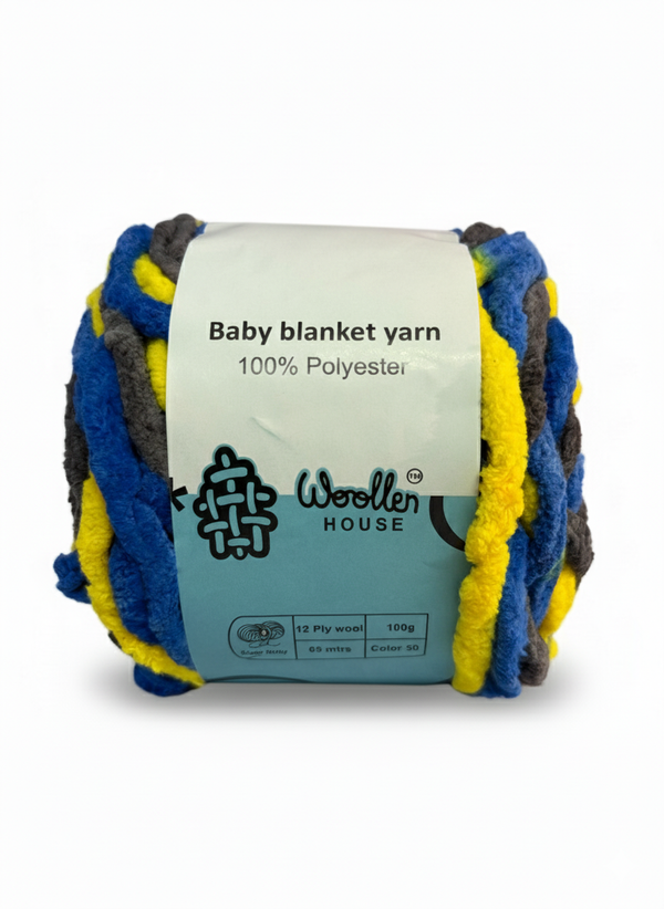 Baby Blanket Yarn by Woollen House -  3 Colour Yarn 6021