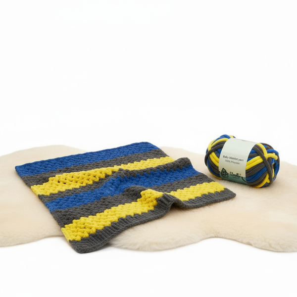 Baby Blanket Yarn by Woollen House -  3 Colour Yarn 6021