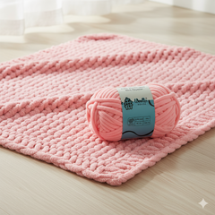 Baby Blanket Yarn by Woollen House -  Neon Pink 6022