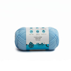 Crochet Combed 4PLY Yarn by Woollen House - Light Blue 7207