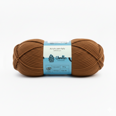 8 PLY Acrylic Yarn by Woollen House- Light Brown 7003
