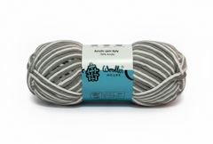 8 PLY Acrylic Yarn by Woollen House - Grey & White 7004