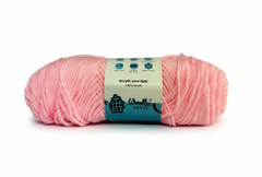 8 PLY Acrylic Yarn by Woollen House - Baby Pink 7007