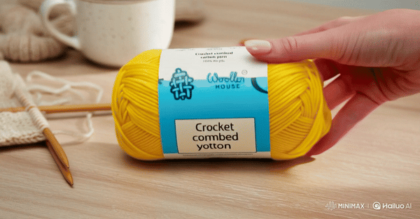 Crochet Combed 4PLY Yarn by Woollen House - Yellow 7202