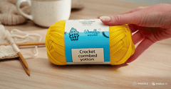 Crochet Combed 4PLY Yarn by Woollen House - Yellow 7202