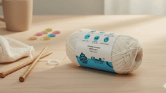 Crochet Combed 4PLY Yarn by Woollen House - White 7204