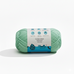 Crochet Combed 4PLY Yarn by Woollen House - Seafoam Green 7205