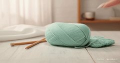 Crochet Combed 4PLY Yarn by Woollen House - Seafoam Green 7205