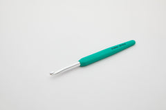 Waves Aluminium Single Ended Crochet Hooks with colorful soft feel handle 6.50mm (K) Aquamarine Haze