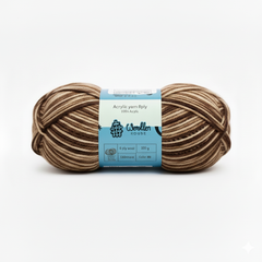 8 PLY Acrylic Yarn by Woollen House - Beige&Brown 7005