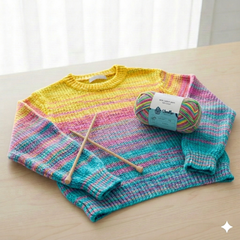 Milk Cotton Yarn 5 Ply - Multicolour 4538 | Woollen House