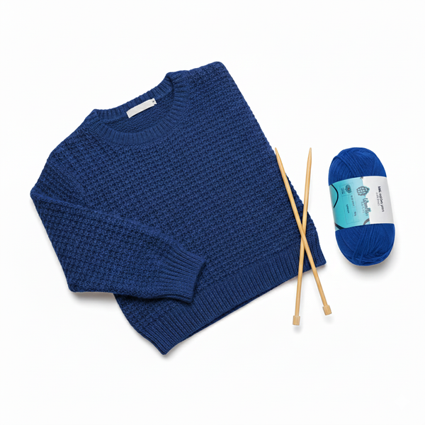 Milk Cotton Yarn 5PLY by Wollen House - Medium Blue 4523