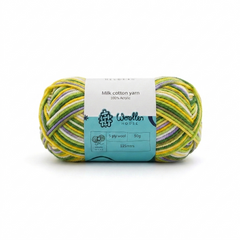 Milk Cotton Yarn 5 Ply - Multicolour 4543 | Woollen House