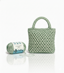Metallic T-Shirt Yarn 6 Ply - Light Mint Green 5229 | Woollen House