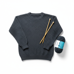 Milk Cotton Yarn 5PLY by Wollen House - Graphite 4509