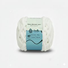 Baby Blanket Yarn by Woollen House  - White 6024