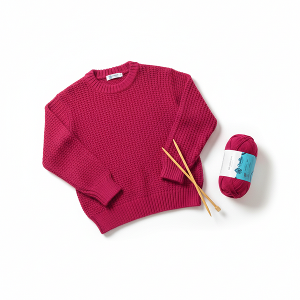 Milk Cotton Yarn 5PLY by Wollen House - Rasberry Pink 4518