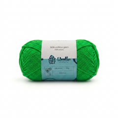Milk Cotton Yarn 5 Ply - Fern Green 4545 | Woollen House