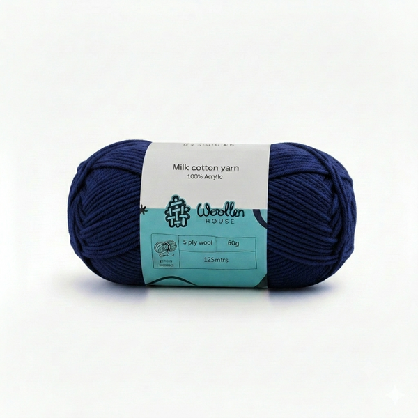 Milk Cotton Yarn 5 Ply - Berry Blue 4511 | Woollen House