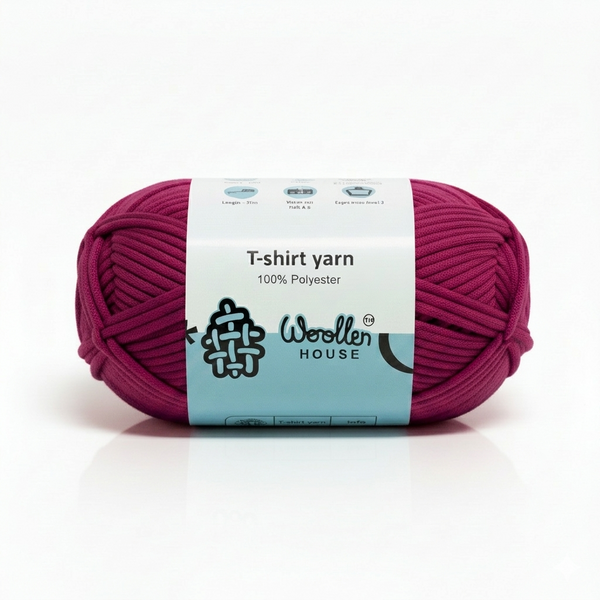 T-Shirt Yarn 10PLY by WoollenHouse  - Rani PInk 5516