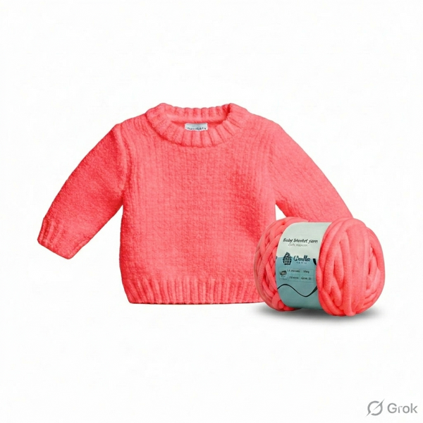 Baby Blanket Yarn by Woollen House - Candy Pink 6026