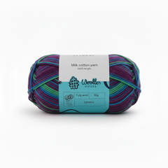 Milk Cotton Yarn 5PLY by Woollen House - Multicolour - 4534