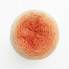Milk Cotton Cake yarn 5PLY by Woollen House - Orange 5402