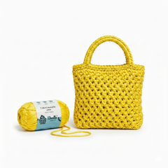 Metalic T-Shirt Yarn 6PLY by WoollenHouse - Sparkle Yellow 5224