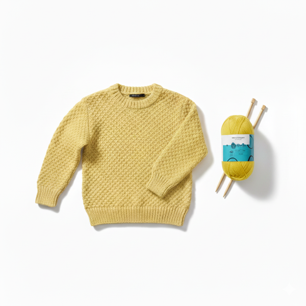 Milk Cotton Yarn 5PLY by Wollen House - Yellow 4507