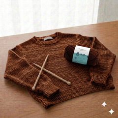 Milk Cotton Yarn 5 Ply - Dark Brown 4553 | Woollen House