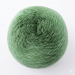 Milk Cotton Cake yarn 5PLY by Woollen House - Fern Green 5407