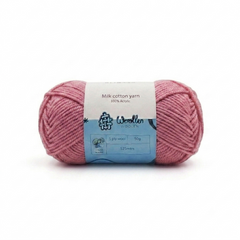 Milk Cotton Yarn 5 Ply - Dusty Rose Pink - 4548 | Woollen House