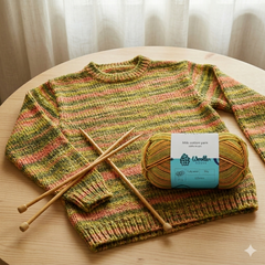 Milk Cotton Yarn 5 Ply - Multicolour 4535 | Woollen House