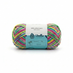 Milk Cotton Yarn 5 Ply - Multicolour 4538 | Woollen House