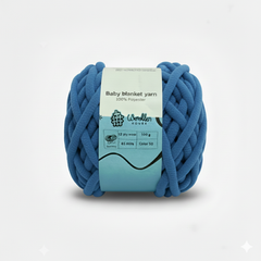 Baby Blanket Yarn by Woollen House - Blue 6018
