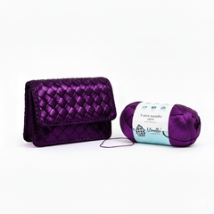 Metalic T-Shirt Yarn 6PLY by WoollenHouse - Purple 5202