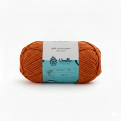 Milk Cotton Yarn 5 Ply - Burnt Orange 4518 | Woollen House